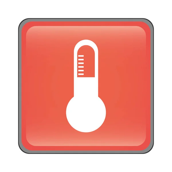 Icono del instrumento del termómetro — Vector de stock