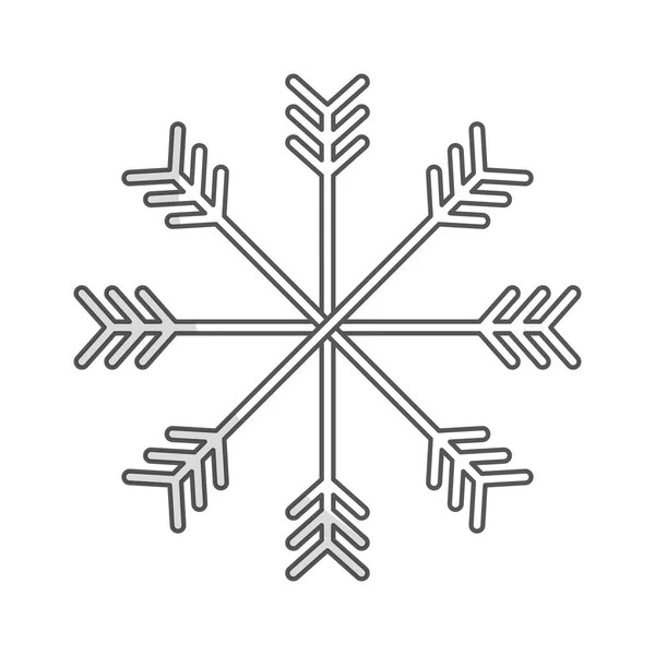 Image icône flocon de neige — Image vectorielle