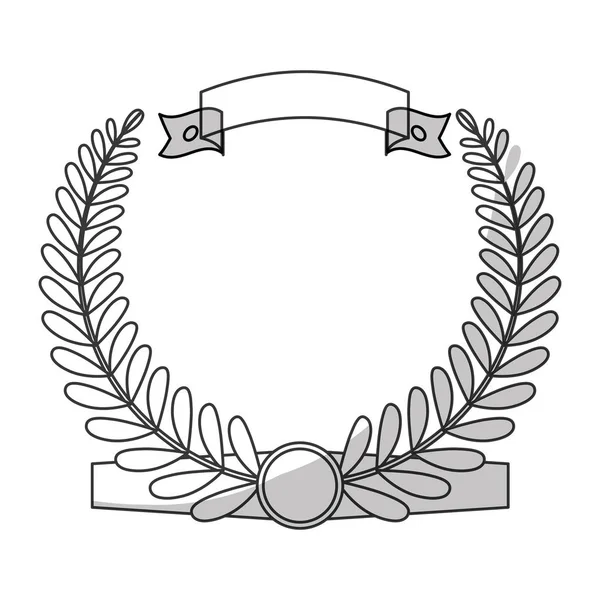 Corona de diseño de hojas — Archivo Imágenes Vectoriales