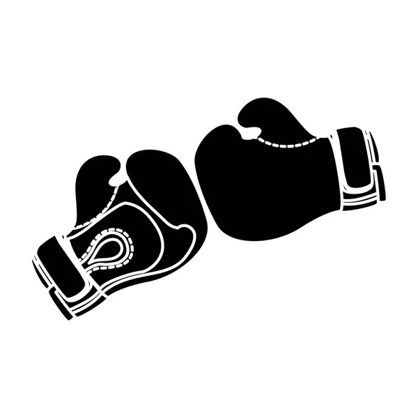 Boxerské rukavice ikona — Stockový vektor