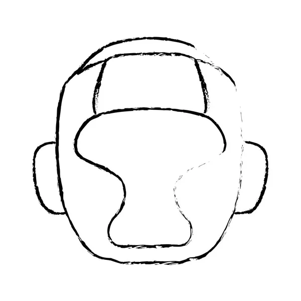 Икона боксерского шлема — стоковый вектор