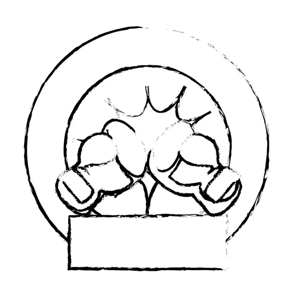 Значок боксерских перчаток — стоковый вектор