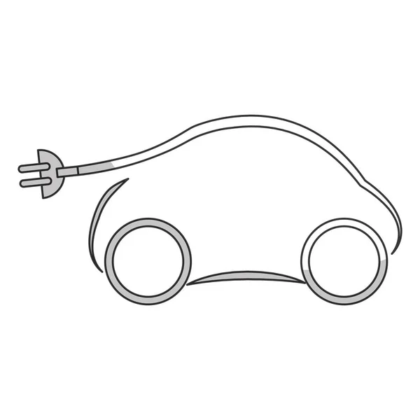 Design de carro elétrico — Vetor de Stock