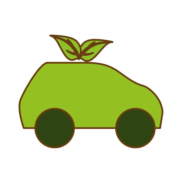Diseño ecológico del coche — Archivo Imágenes Vectoriales