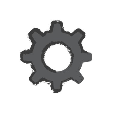 İzole dişli sembolü