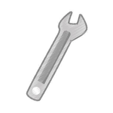 Çelik spanner aracı onarım çizim
