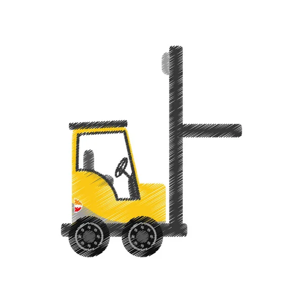 Forklift teslim kargo — Stok Vektör