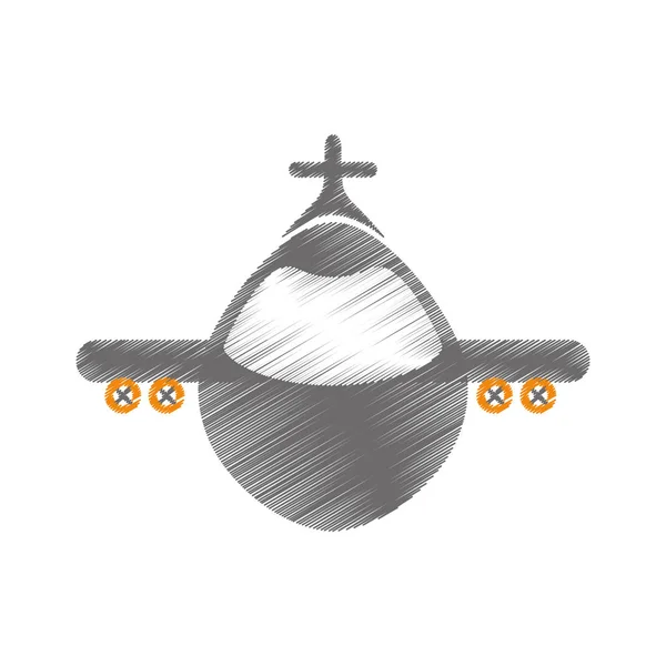 Proudové letadlo symbol — Stockový vektor