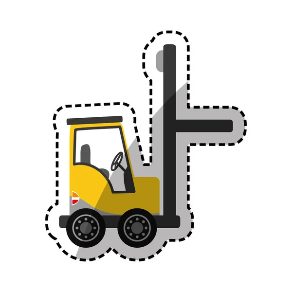 Forklift delivery cargo — Stock Vector