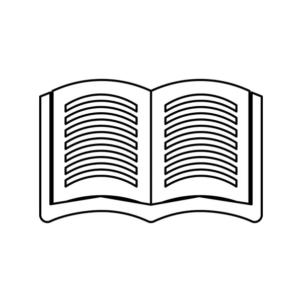 Símbolo de libro aislado — Vector de stock