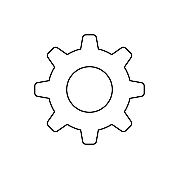 Isolated gear symbol — Stock Vector