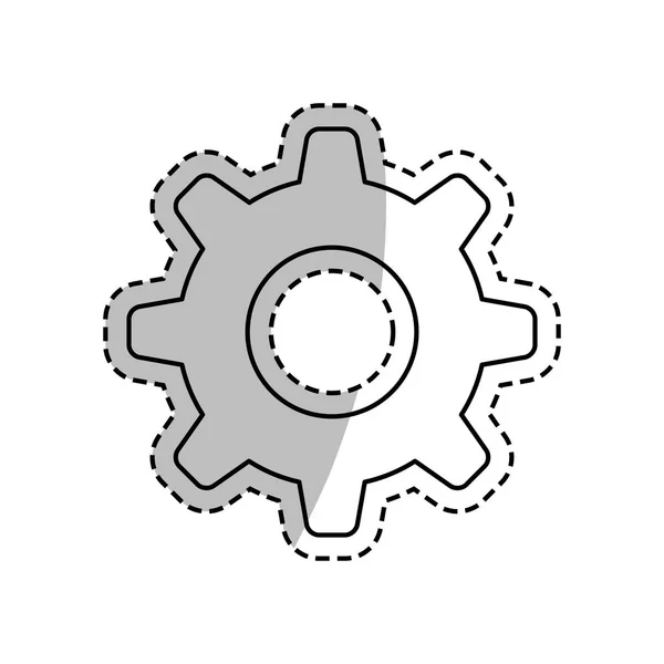 Symbol für isoliertes Getriebe — Stockvektor