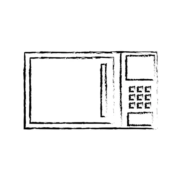 Microondas aparato de cocina — Vector de stock