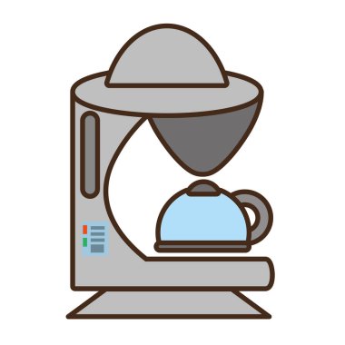 çizgi film kahve makinesi cihaz mutfak