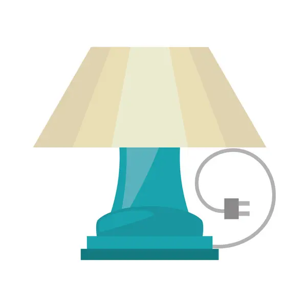 Lampe de table maison appareil décoratif — Image vectorielle