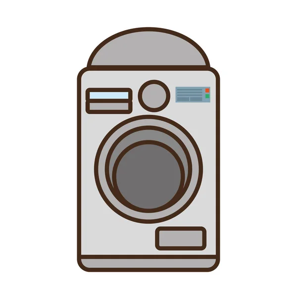 Cartoon washing machine home appliance — Stock Vector