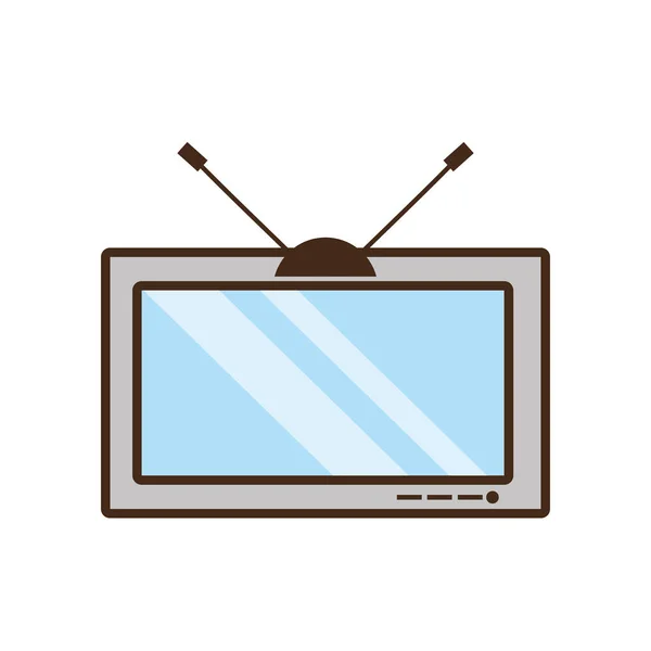 Tv elettrodomestico elettronico vintage — Vettoriale Stock
