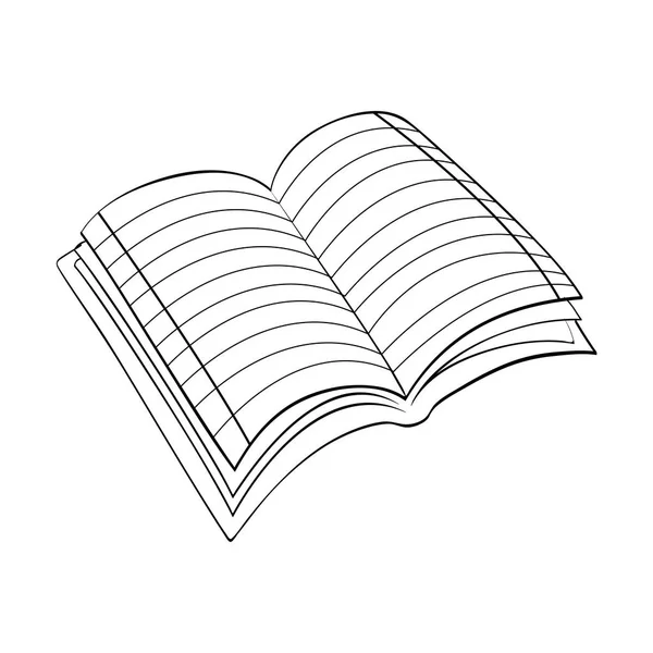 Livro scribble desenhar — Vetor de Stock