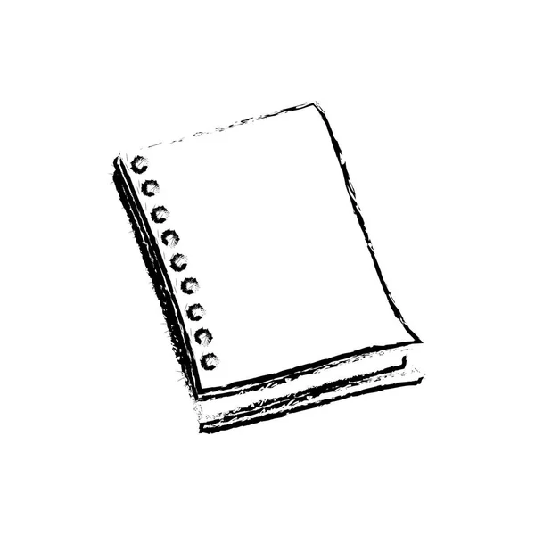 Desenho do caderno escolar —  Vetores de Stock