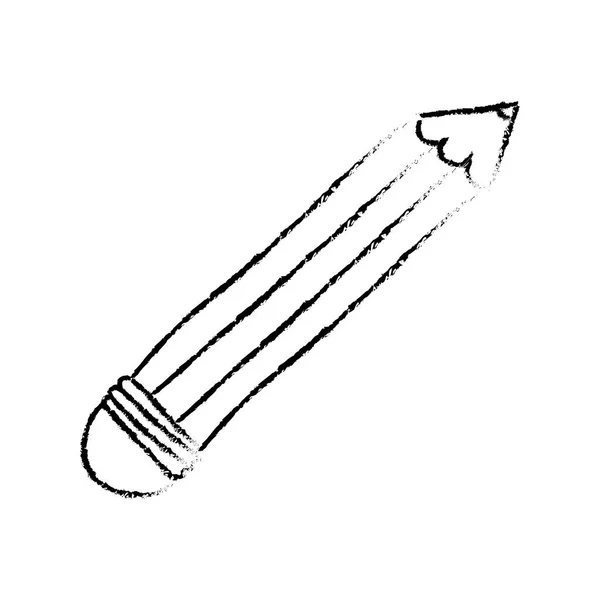 Ustensile de crayon en bois — Image vectorielle