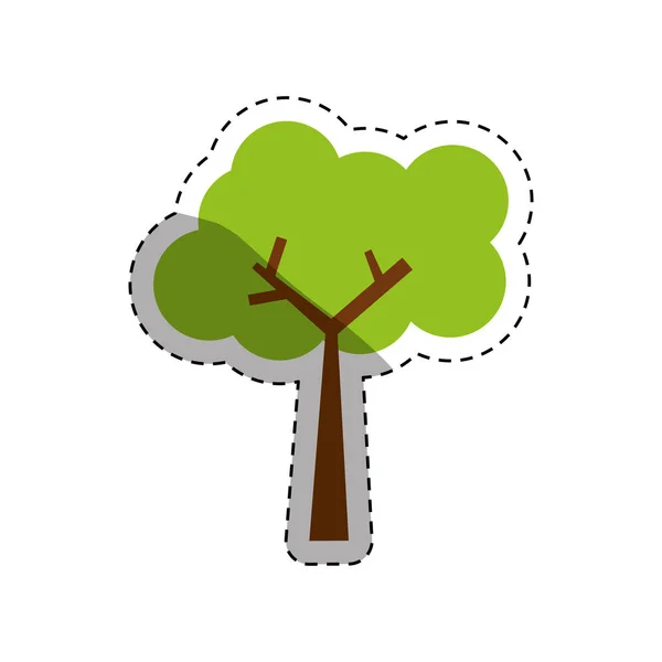 Écologie naturelle des arbres — Image vectorielle