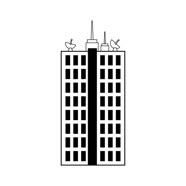 Torre de ciudad urbana — Vector de stock