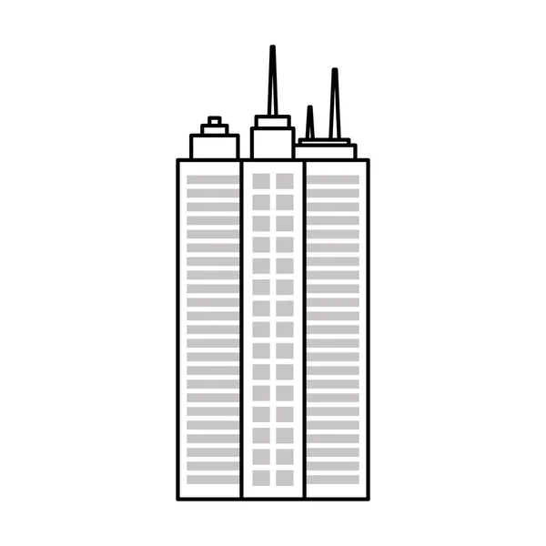 Tour de ville urbaine — Image vectorielle
