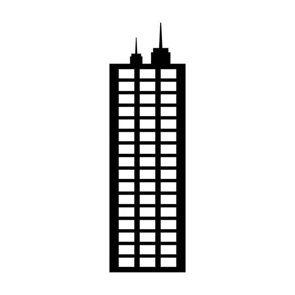 Torre de ciudad urbana — Vector de stock