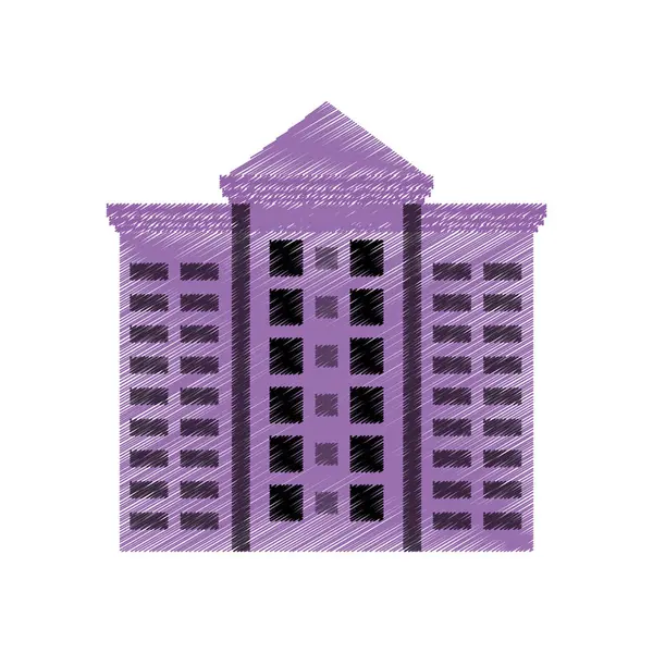 Torre de ciudad urbana — Vector de stock