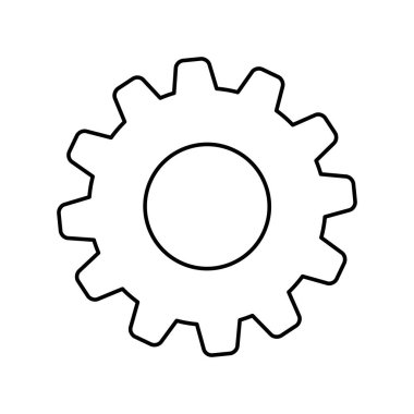 İzole dişli sembolü