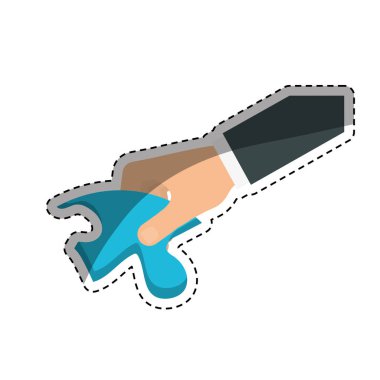 bulmaca parçası ile el