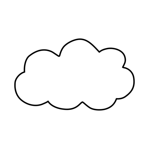 Clima aislado de nubes — Archivo Imágenes Vectoriales