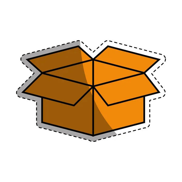 Símbolo de caja abierta — Vector de stock