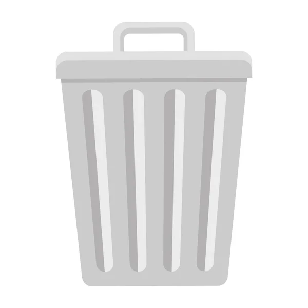 Imagen icono bote de basura — Vector de stock