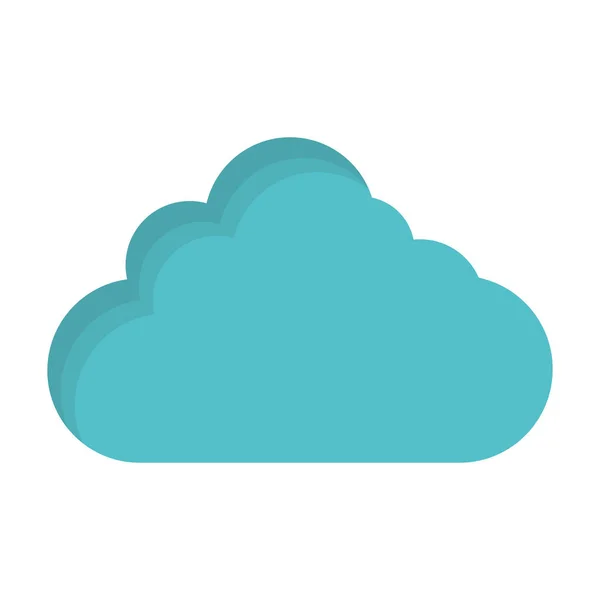 Imagen de icono de nube simple — Archivo Imágenes Vectoriales