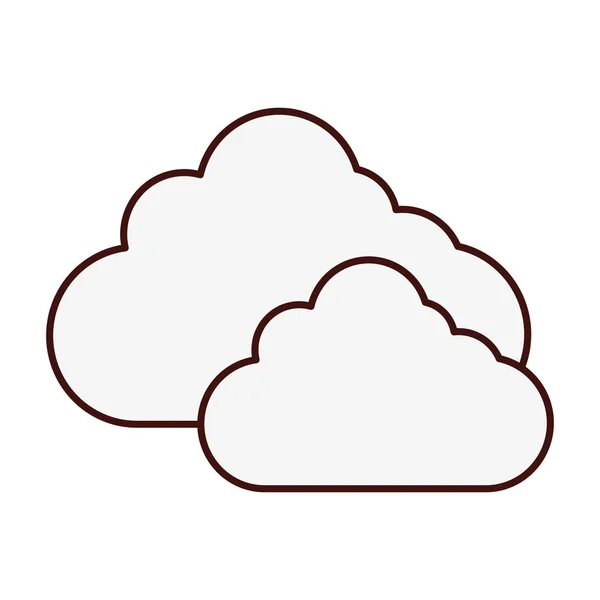 Image icône nuage simple — Image vectorielle