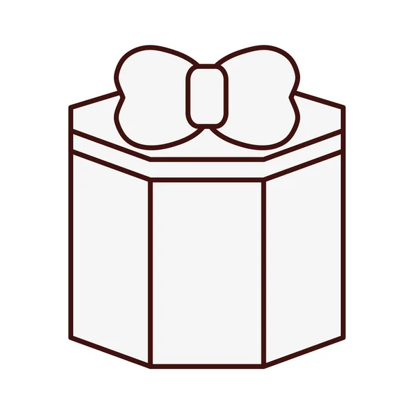 Gift box with bow icon image — Stock Vector