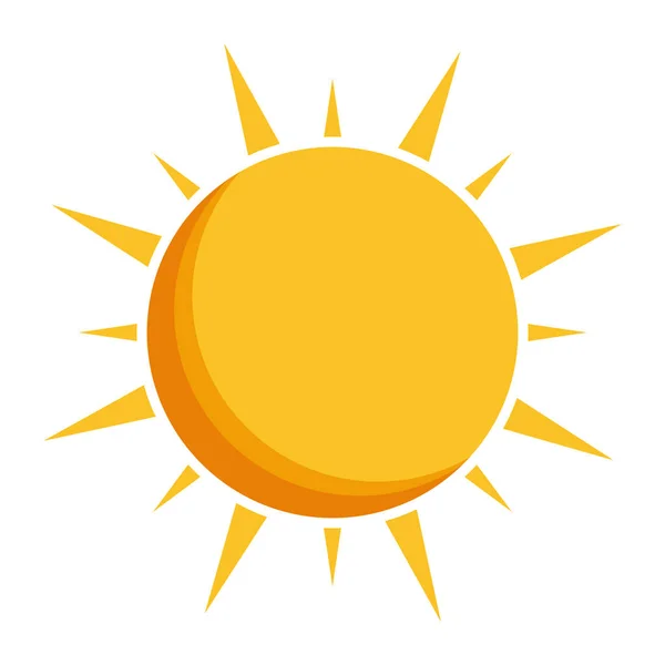 Obraz ikony reprezentacji słońce — Wektor stockowy