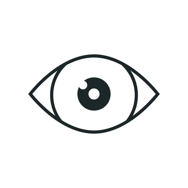 Obrázek ikony znaku očí — Stockový vektor