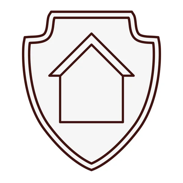 Imagen icono de protección del hogar — Vector de stock