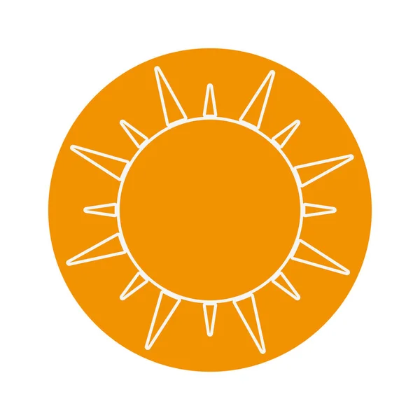 Изображение значка солнца — стоковый вектор