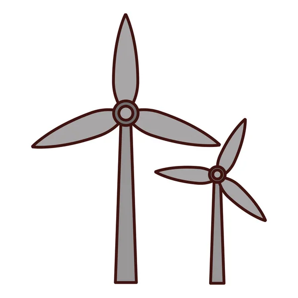 Symbolbild Windkraftanlage — Stockvektor