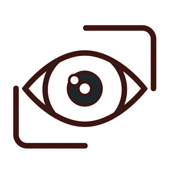 Gambar ikon lambang mata - Stok Vektor