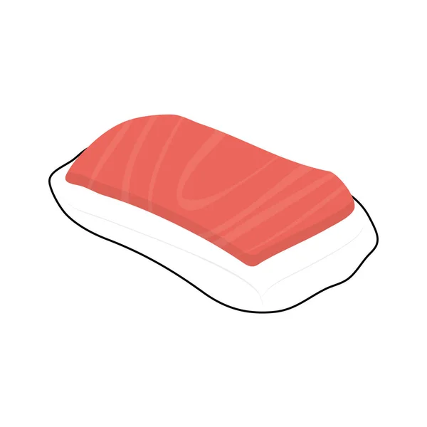 Gastronomía japonesa de sushi — Vector de stock