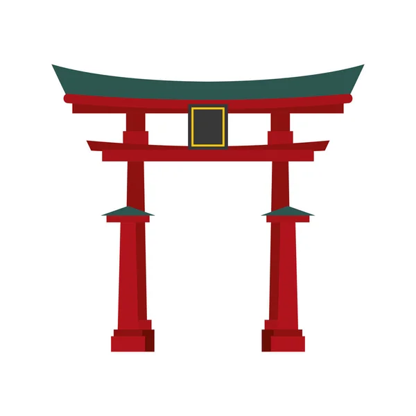 Japanse pagode tempel — Stockvector