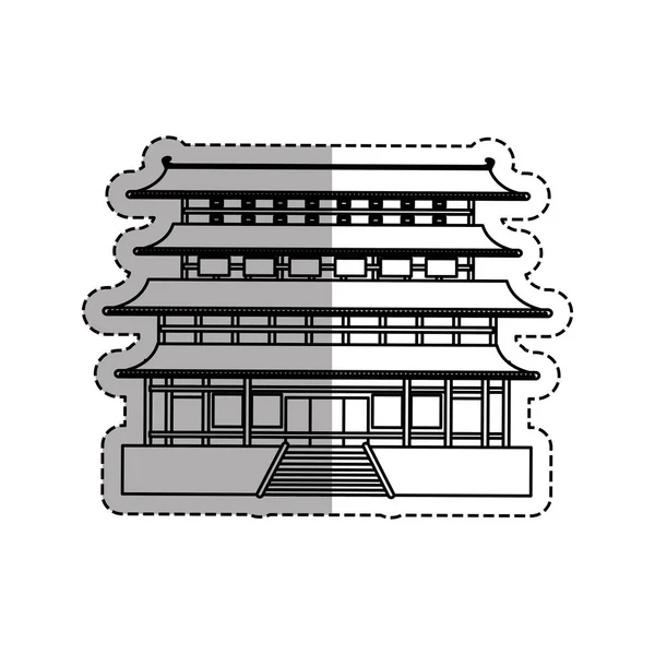 Ιαπωνικά παγόδα ναός — Διανυσματικό Αρχείο