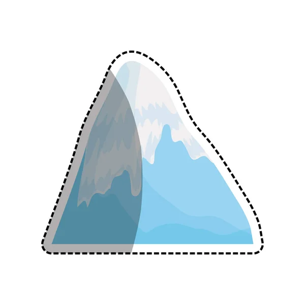 Paisaje del pico de montaña — Vector de stock