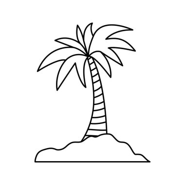 Adası palmiye ağacı