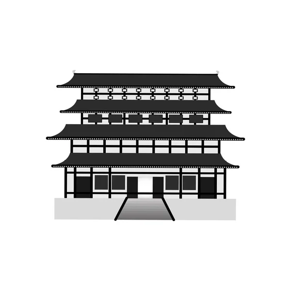 Japán pagoda, temple — Stock Vector