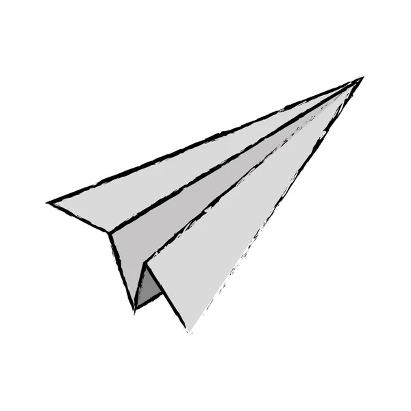 Papier avion origami — Image vectorielle